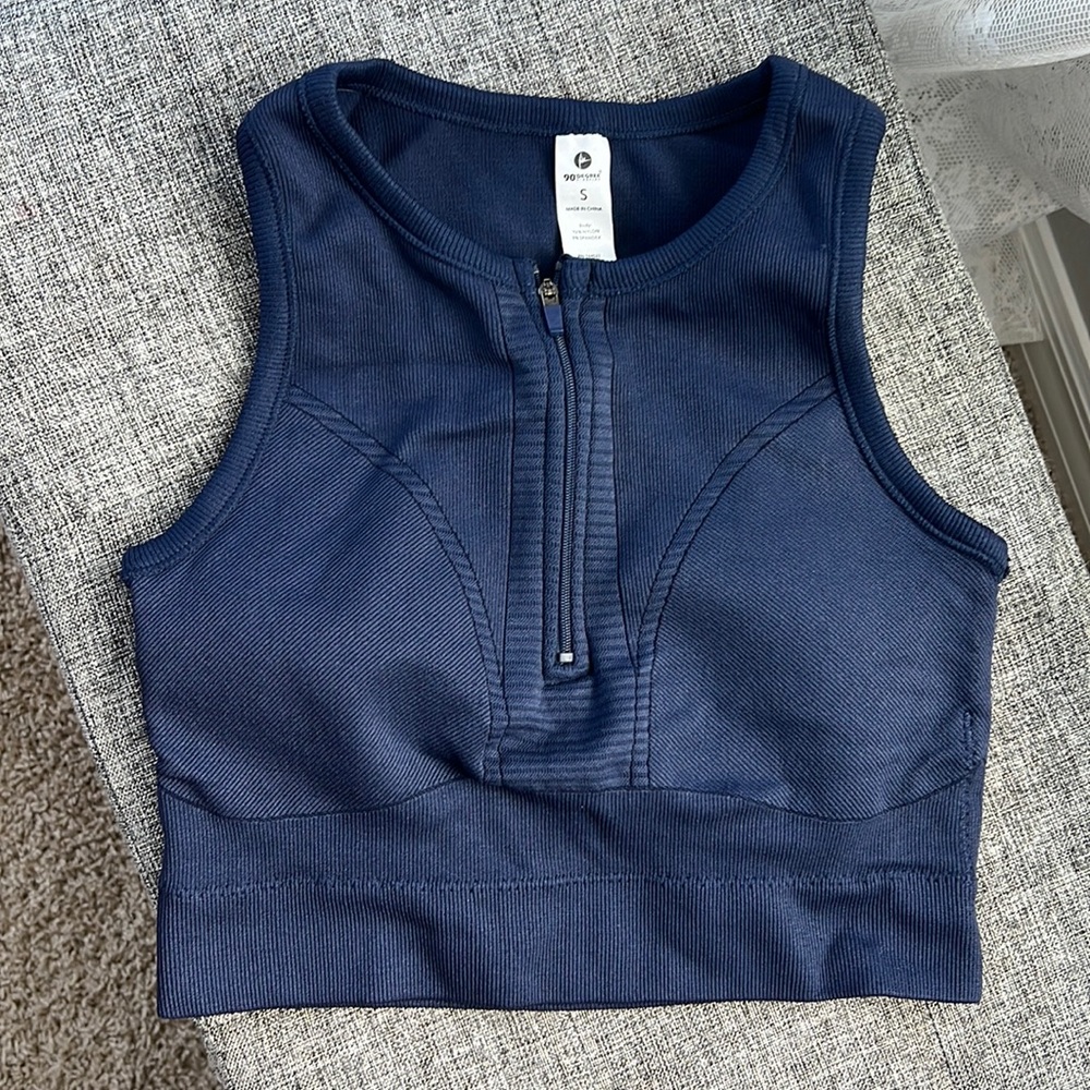 Seamless Zip Front Bra